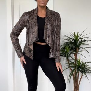 Blank NYC Snake Print Jacket in Brown